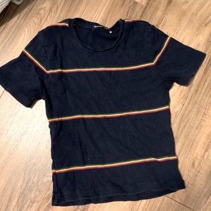 striped brandy melville crop top